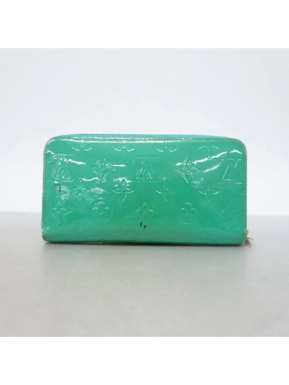 Louis Vuitton Wallet Vernis Zippy Blue Ragon